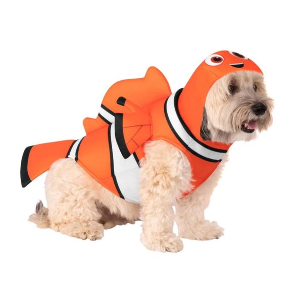 NWT Finding Nemo Costume Clownfish Dog Costume Size L - Picture 2 of 8